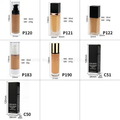 Wholesale Private Label Face Makeup Full Coverage Hydrating Waterproof Matte Liquid Foundation