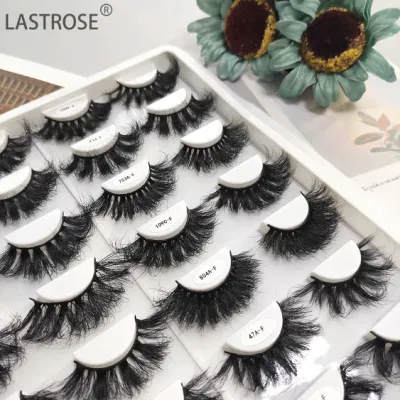 Wholesale Private Label Fluffy 25 mm Mink Fur Eyelash