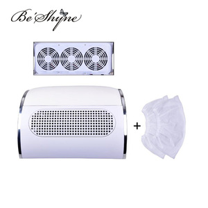 Wholesale supplies electric art 3 fans table vacuum dust collector nail cleaner
