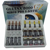 Glutax 8000gz Micro Pro S Acetyl Skin Whitening 4 Sessions Injection