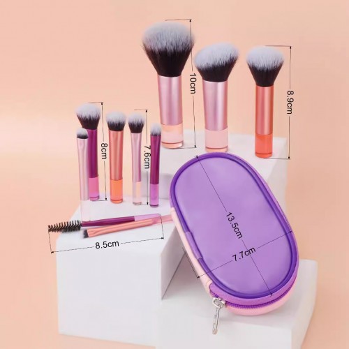 OEM Travel 10Pcs Makeup Brush Set