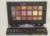 Huda Beauty Rose Gold Textured Eyeshadow Palette 18 Shades