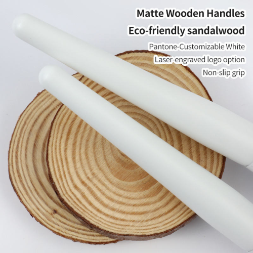 White New 12PCS Vegan Synthetic Bristles Wood Handle Powder Professional High Quality Wholesale Customize LOGO Makeup Brush Set