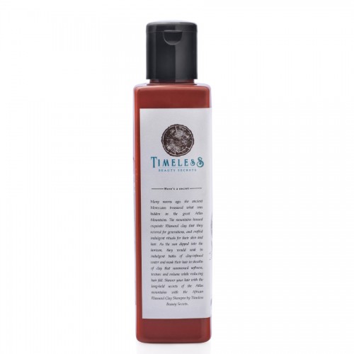 Timeless Beauty Secrets Organic Sulfate Free Paraben Free Silicone Free Moisturizing Hair fall Control Clay Shampoo For Dry Curly Frizzy Hair