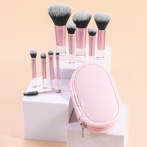 OEM Travel 10Pcs Makeup Brush Set