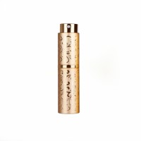 5ML Custom Gold Color Metal Zinc Alloy Spray Perfume Dispensing Bottle With Bottom Filling Self-pump