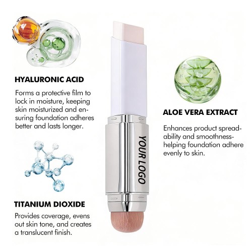 Private Label Color Changing Foundation Stick OEM ODM, Waterproof Smooth Texture, Custom Shades & Tube Design, FDA & CPNP Compliant