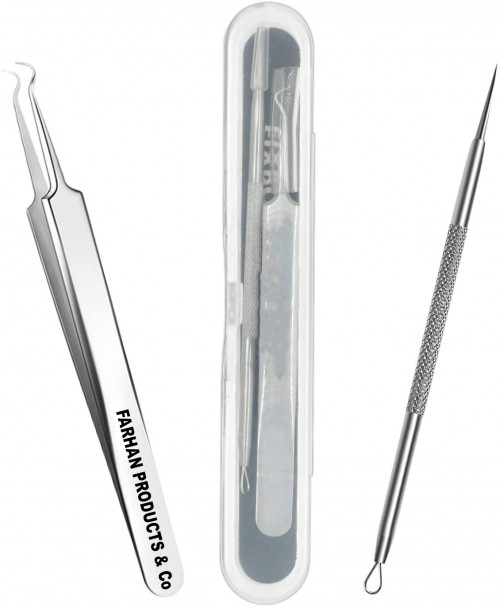 Professional Blackhead and Splinter Remover Tools Stainless Steel Easily Cure Pimples Whiteheads Comedones Acne Zit Ingrown