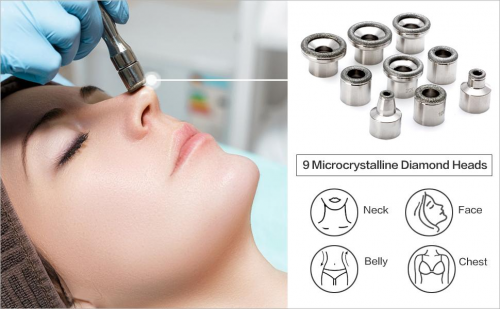 Diamond Microdermabrasion Machine, Yofuly 65-68cmHg Suction Power Professional Dermabrasion, Home Use Facial Skin Care Equipment