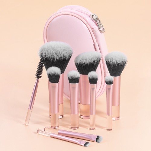 OEM Travel 10Pcs Makeup Brush Set
