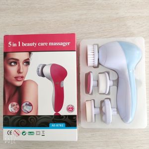 5 in 1 electric sonic facial scrub face cleaning spin wash facial cleansing brush