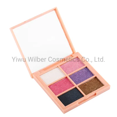 6 Colors Long Lasting Eyeshadow Palette Shimmer Matte and Pearlized