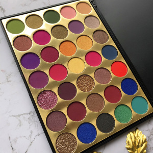 Accept Customized Large 35 Colors Beautiful Eyeshadow Palettes Make Own Eyeshadow Palette
