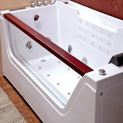 Acrylic Massage SPA Bathtub with Comfortable Pillow (TLP-675)