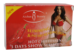 aichun beauty slimming&fat decreasing soap,slimming soap,hot chili essence 3days show slimming soap100g