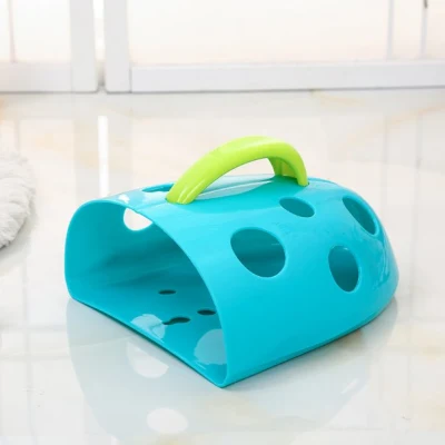 Bathroom Plastic Scoop Drain Storage Hanging Basket for Baby Bath Toys