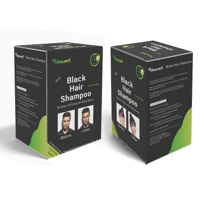 Black Hair Dye Shampoo Organic Non Allergic Magic Color Hair Dye Shampoo in Home White to Black