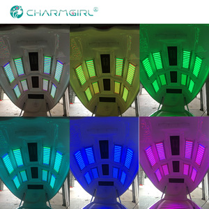 CE Photon 6 Lights 8 Pieces LED Far Infrared Sauna Capsule / Infrared Ozone Sauna Spa Capsule / Steam Sauna