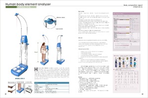 Clinical Analytical Instruments for 2015 Electrical Body Composition Fat Analyzer Weight Height Scale body analyzer