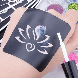 Colorful Waterproof Tattoo Pattern Painted Glitter Diamond Tattoo Glitter Set 24 Colors glitter tattoo kit