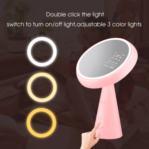 Custom Led Light Mirror Makeup With Weather Display