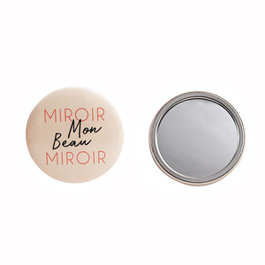 Decorative Cosmetic Stainless Steel Mini Compact Metal Cute Round Custom Pocket Mirror