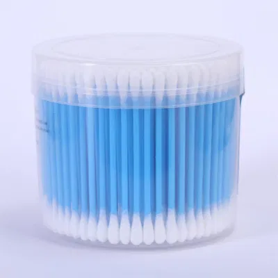 Disposable Cotton Swab with Plastic Cover for Lab Use and Make up