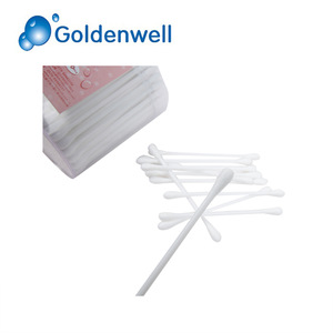 Disposable Medical Wood Stick Cotton Swab, cotton ear buds