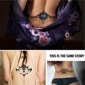 Fashionable Waterproof Unique Design Temporary Body Art Tattoo Sticker