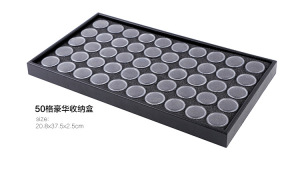 High Quality 50 Grids Empty Nail Transparent Art Tips ABS Plastic Storage Nail Tips Box