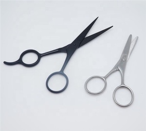 High quality men beard grooming stainless steel beard scissors black