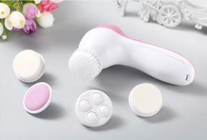 Hot Sale Beauty Product Facial Massager Brush Manufacturers Face Cleaner Personal 5 in 1 Facial Cleansing Brush