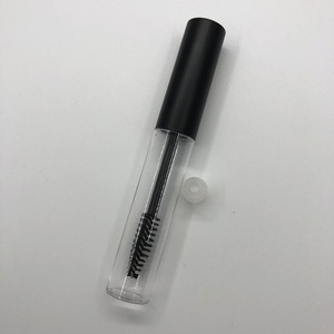 Hot selling empty clear 10ml mascara tube with gold white black cap