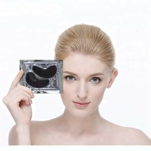 Hyaluronic Acid Sleeping Crystal Black Mask Remove Eye Bags Collagen Eye Mask