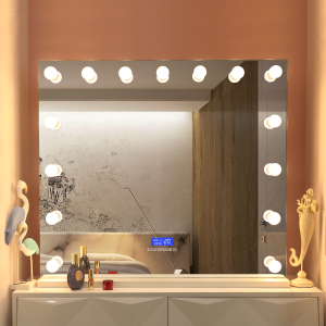 Luxury Hollywood Mirror Vanity Lighted Table Hollywood Makeup Mirrors with speaker