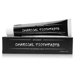 Natural Effective Teeth Cleaning Whitening Activated Charcoal Toothpaste With Fresh Mint Flavor