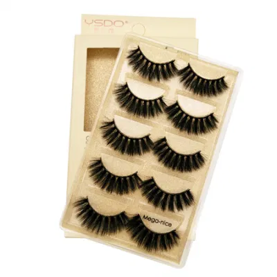 New 3D Water Mink Fur Soft False Eyelashes Natural Slim Eyelashes