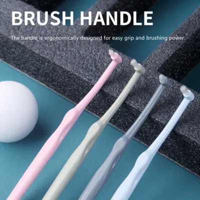 OEM Soft Single Tuft Brace End-Tuft Tapered Dental Orthodontic Toothbrush