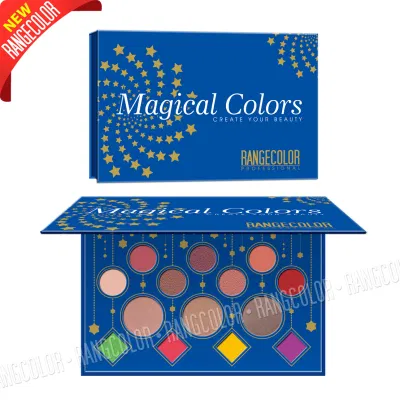 Private Label 14 Color High Pigmented Eyeshadow and Glitter Palette for Christmas Season Makeup