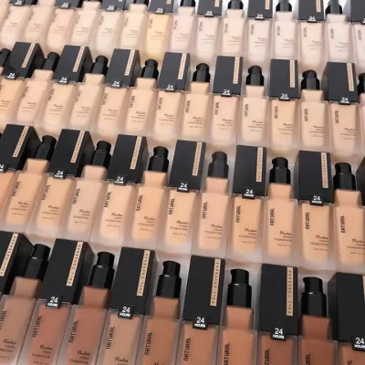 Private Label All Skin Makeup Foundation Waterproof Matte Natural Liquid Foundation for Black Women