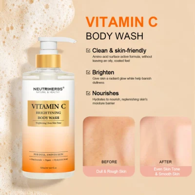 Private Label Brightening Age Embrace Moisturizing Smoother Vitamin C Body Wash