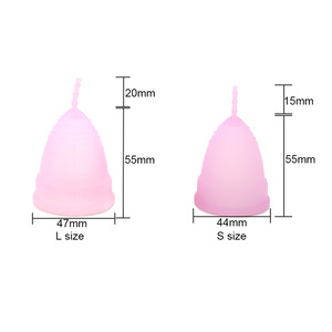 ROHS BPA Free Reusable And Washable Lady Silicone Menstrual Cup
