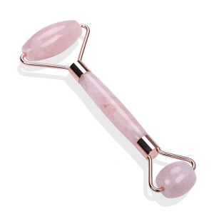 Stocked hot sales rose quartz face beauty facial massager neck roller massage