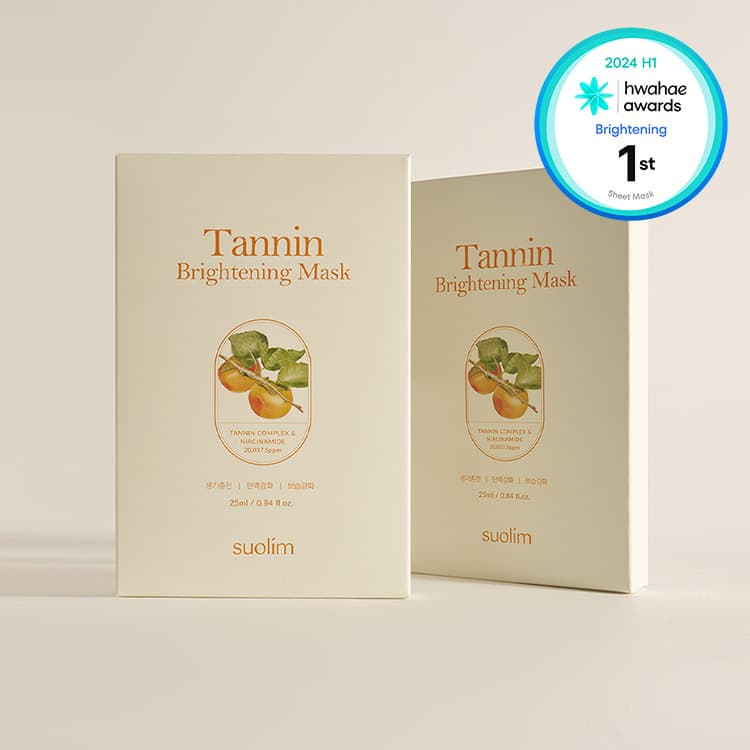 Suolim Tannin Brightening  Facial Sheet Mask