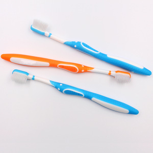 Teenager ultra soft bristle toothbrush thick handle compact head