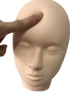 Training Mannequin Flat Head Practice Make Up Model Eyelash Extensions Closed Eyes lash Mannequin