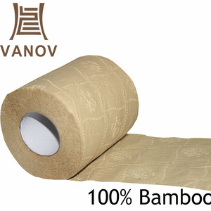 Ultra-Soft Plush Luxury 4ply Toilet Paper with Bamboo Raw Material