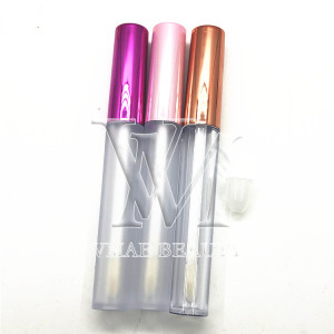 VMAE Custom Logo 3ml Empty Lip Gloss Plastic Box Containers Rose Gold Lip gloss Tube Container Mini Lip Gloss Split Bottle