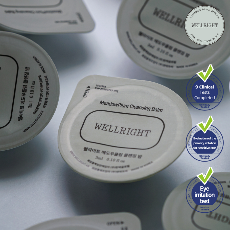 [WELLRIGHT] MeadowPlum Cleansing Balm Travel Kit 3ml *14ea (Cleansing Balm,makeup remover,Skin Care)