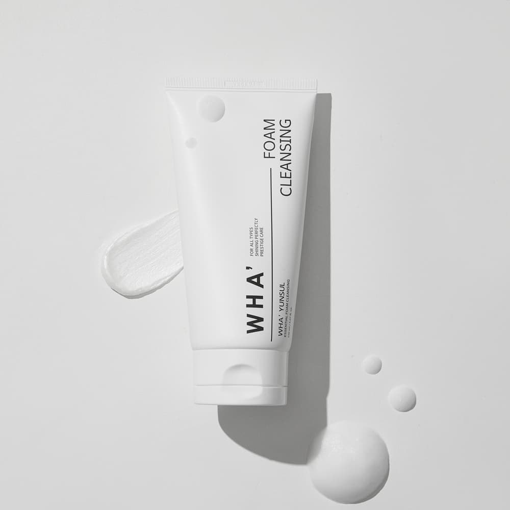 WHAYUNSUL ESSENTIAL FOAM CLEANSING,Rice husk extract, whitening, removal of no substance, deep clean